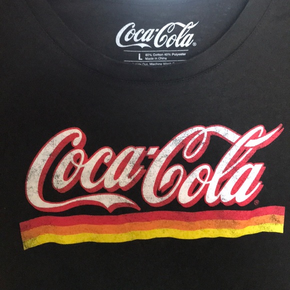Black coca-cola crop top - Picture 2 of 2
